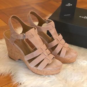 EUC Coach Wedge Heels sz 10